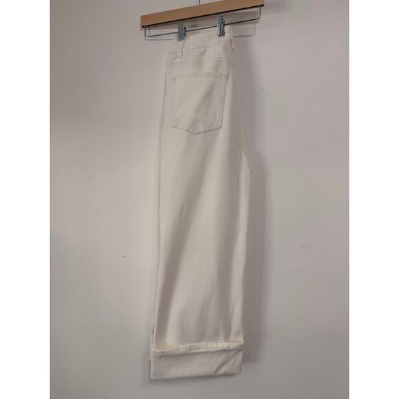 Halara Off-White Wide Leg Jeans sz M softgirl Y2K neutral tones cleangirl - Picture 3 of 5